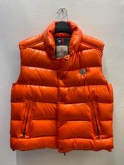 상태좋음 ・希少サイズ5 MONCLER モンクレール ダウンベスト オレンジ サイズ5