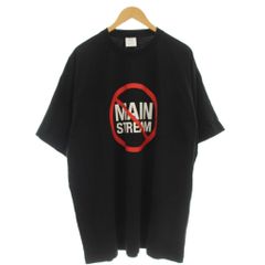 ヴェトモン VETEMENTS No MAIN STREAM Tシャツ 半袖 ロゴ M 黒 ブラック UA52TR190B /☆G