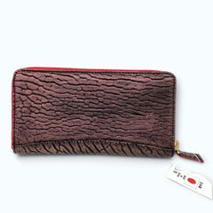 YOSHI WORLD ヨシワールド 海豹革 SEAL LEATHER アザラシ革 シールレザー シールスキン 長財布 ウォレット パープル 04102690
