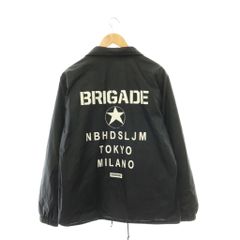 네이버 후드 NEIGHBORHOOD 코치 재킷 나일론 L 블랙 HK ■GY09