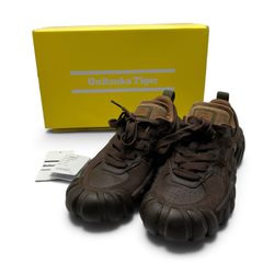yu/10.24/10 オニツカタイガー DENTIGRE LS リコリスブラウン 27.0cm 1183B421-200 Onitsuka Tiger デンティグレ 茶 箱・タグ付