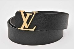 ヴィトン ベルト LV ダミエ 40MM リバーシブル レザー ブラック 85/34 M0333V