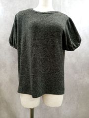 ZARA カットソー Y2K風 グレイ系 レディース No.000495 ●ザラTシャツ・カットソー● グレイ系 女性物古着