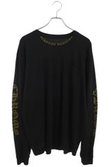 クロムハーツ CH L/S 1 ネックロゴプリント長袖カットソー メンズ XL