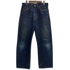 リーバイス Levi's 90's 201XX USA製 555刻印 バレンシア工場製 デニム ブルー W34 L36サイズ 201MB-1775 VB