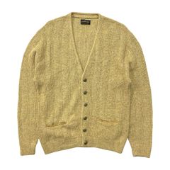 USA 古着 70S PURITAN ヴィンテージ ピューリタン ウールニット カーディガン メンズL ベージュ系 BH0425