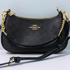【成】極美品 COACH PVC Teri Shoulder bag CV933 コーチ PVCシグネチャー テリ 2wayショルダーバッグ【F7051】J27