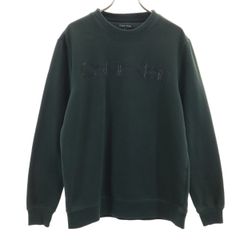 Calvin klein カルバンクライン 長袖 スウェット トレーナー S 深緑 メンズ 古着