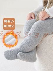 キッズ用タイツ 子供用 女の子 レギンス ニットタイツ ウエストゴム ストレッチ  下セット 無地 可愛い 柔らかい 肌触りいい 伸縮性 スパッツ レギパン ガールズ 冬 防寒 暖かい 女児 通園 通学 