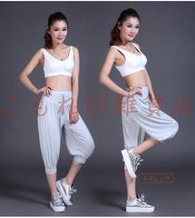ヨガパンツ レディース 7分丈 ゆったり フィットネスウェア とろみ ダンスウェア モダール リラックスパンツ ヨガ パンツ サルエル バルーンシルエット バルーンパンツ 部屋着 ダンス 美脚 伸縮性 伸びる