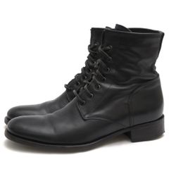 ブッテロ／BUTTERO レースアップブーツ シューズ 靴 メンズ 男性 男性用 レザー 革 本革 ブラック 黒 B1101 BROKEラスト プレーントゥ レザーソール ヴィンテージ加工