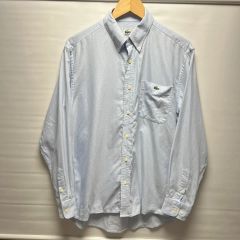 正規品/100 ラコステ ポケット スカイブルー シャツ