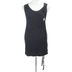 アンドゥムルメステール ANN DEMEULEMEESTER 近年 ストラップタンクトップ ノースリーブ カットソー XS F34 I38 黒 ブラック 2102-W-JE20-222-099 /X