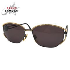 FENDI フェンディ ヴィンテージ ブラック 黒 ゴールド メタル SL7023 COL 590 サングラス 男女兼用 レディース 410536【中古】
