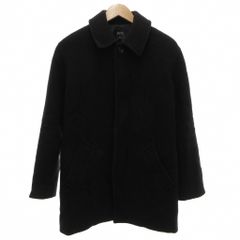 アーペーセー A.P.C. ステンカラーコート XS 比翼 ラグランスリーブ ミドル丈 紺 ネイビー /KB ■GY75