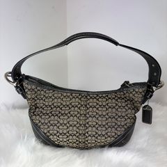COACH 코치 시그니처 ワンショルダーバッグ ブラック レザー
