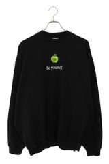 ヴェトモン 25AW UH76HD350B BLACK Beyourselfオーバーサイズスウェット メンズ S