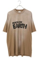 ヴェトモン 23SS UE63TR690X EARTHプリントヴィンテージ加工Tシャツ メンズ XS