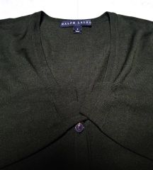 POLO RALPH LAUREN BLACK LABEL メリノウール100％ ウィメンズ カーキカーディガン ポール1387