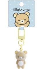 중고 열쇠 고리 리락쿠마 ぷちりんこシリーズ ぷちフロッキーマスコット 「 리락쿠마 "