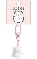 중고 キーホルダー しろくま ぷちりんこシリーズ ぷちフロッキーマスコット 「 스밋코구라시 "