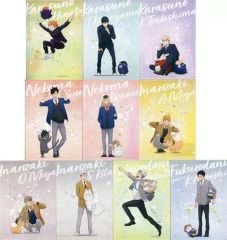 중고 ポストカード 集合 Playingマスコット A5ポストカードセット 10枚セット 「ハイキュー!!」 アニメイト限定