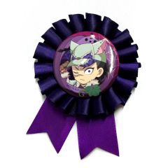 중고 バッジ・ピンズ 不死川玄弥 「鬼滅の刃×ufotable Cafe×マチ★アソビCAFE×ufotable DINING ハロウィンイベント2025 ランダムコサージュ風バッジA」