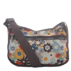 레스포삭 LesportSAC 숄더백 원 숄더 꽃무늬 총무늬 나일론 그레이 YO12 ■MA