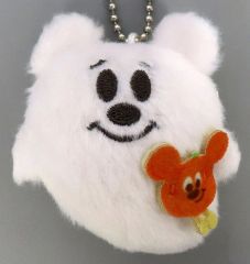 중고 ぬいぐるみマスコット・ぬいぐるみバッジ シークレット ミッキー おばけ ホワイト 「ディズニー・ハロウィーン2026 ぬいぐるみチャーム」 東京ディズニーリゾート限定