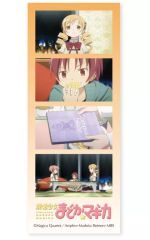 중고 キャラカード 巴マミ&鹿目まどか&佐倉杏子 「魔法少女まどか☆マギカ よんどり トレーディングブロマイド」