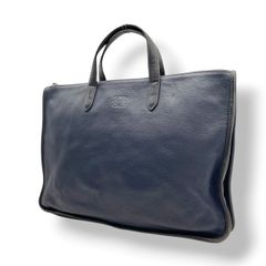 LOEWE ロエベ トレド Toledo ブリーフケース ビジネスバッグ レザー ネイビー ブラック メンズ 書類バッグ ハンドバッグ A4収納 通勤 仕事鞄 スペイン製 アナグラム ロゴ 本革 エレガント ビンテージ ヴィンテージ 良品 S68