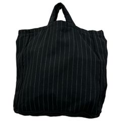 COMME des GARCONS COMME des GARCONS 꼼데가르송 꼼데가르송 2000's Wool Striped Tote Bag ウール ストライプ トート バッグ CK102180 블랙