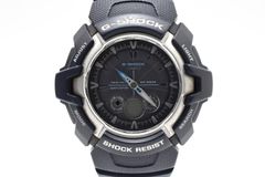 CASIO 카시오 G 쇼크 지 쇼크 웨이브 셉터 터프 솔라 GW-1500J 터프 태양 전파 시계 블랙 문자판 수지 고무 벨트 2000년대 남성 중고