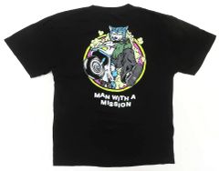 중고 티셔츠 MAN WITH A MISSION 윌리 티셔츠 블랙 L 사이즈