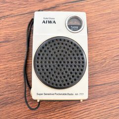 AIWA アイワ AR-777 Super Sensitive Pocketable Radio ポケットラジオ AMラジオ Solid State ストラップ付 昭和 레트로 現状品