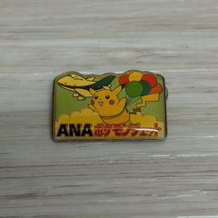 ANA 포켓몬 ジェット 피카츄 ピンバッジ ピンズ 포켓몬 ポケットモンスター 任天堂 全日空 飛行機 航空 グッズ 平成 레트로 당시 물건