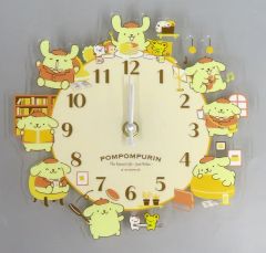 중고 置き時計・掛け時計 폼폼푸린 かわいいくらし アクリル壁掛け時計 「 산리오 キャラクターズ」