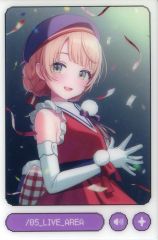 중고 キャラカード しぐれうい “LIVE_AREA” ver. ランダムクリアカード 「バーチャルYouTuber しぐれうい展2026『Uitopia』」 チケット購入特典