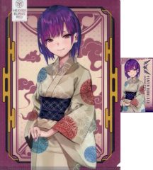 중고 クリアファイル G.手塚咲 A4クリアファイル＆ステッカーセット 浴衣ver. 「ヘブンバーンズレッド」