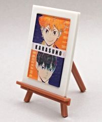 중고 置物・装飾品 日向翔陽&影山飛雄 ミニアートフレーム 「ハイキュー!! トレーディング Ani-Art 第4弾 ミニアートフレーム」 法人購入特典
