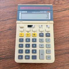 Canon キヤノン キャノン KS-100 電卓 ソーラー ELECTRONIC CALCULATOR 쇼와 레트로 빈티지 사무 용품 탁상 계산기 동작 미확인