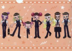중고 クリアファイル 集合 駅員ver. 描き下ろしイラスト A4クリアファイル 「おジャ魔女どれみ」