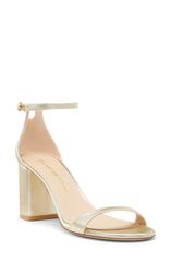スチュアート ワイツマン レディース シューズ ヒール サンダル Stuart Weitzmanudist Block 75 Sandalight Gold ゴールド