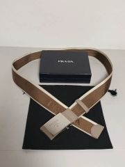 PRADA プラダ メンズベルト ブラウン ベージュ 90/36
