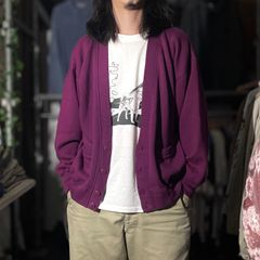 1980’s “PRO SPIRIT” Sweat Cardigan 80s 90s PRO SPIRIT スウェットカーディガン パープル メンズL