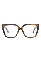 ロエベ レディース アクセサリー サングラス・アイウェア Loewe Anagram 55mm Butterfly Optical Glasses DARK HAVANA