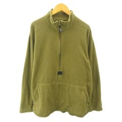 アメリカ海兵隊 USMC フリースジャケット POLARTEC ハーフジップ L コヨーテ 0525