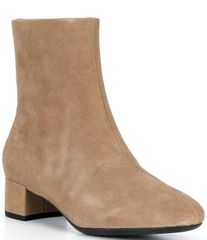 エコー レディース シューズ ブーツ・レインブーツ スエード アンクル ECCO Liva 35 Suede Ankle Booties Camel キャメル