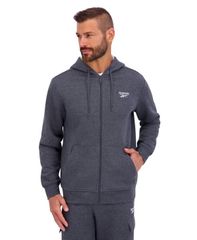 リーボック メンズ アウター パーカー・スウェット フリース パーカー Reebok Mens Regular Fleece Full Zip Hoodie Charcoal Heather チャコー