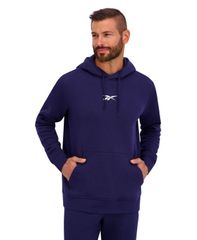 リーボック メンズ アウター パーカー・スウェット 長袖 パーカー Reebok Mens Power House LongSleeve Hoodie Vector Navy ネイビー